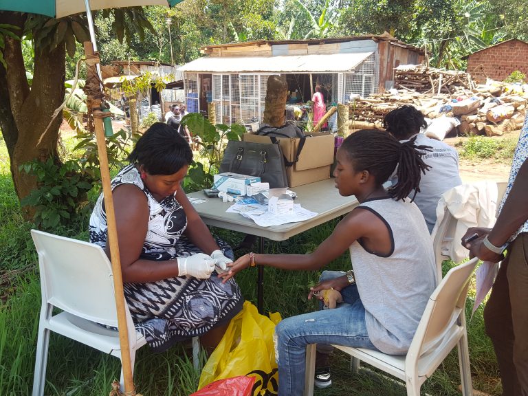 HIV TESTING AT COHREDIC from TASO